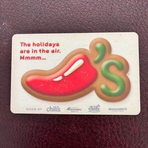 Chili's Restaurant ZERO balance gift cards